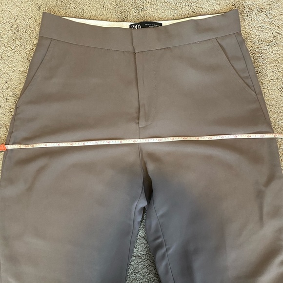 Zara Brown High Waisted Flowy Pants Size M - Picture 14 of 15